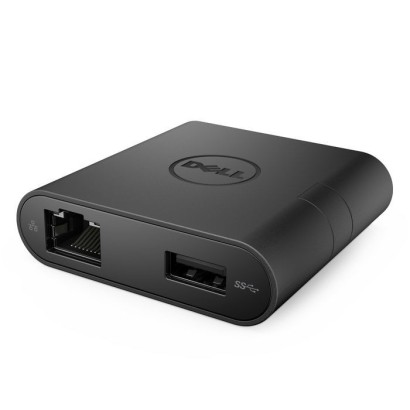 DA200 Dell External video adapter USB-C/VGA/ USB 3.0 /Network / HDMI Black 0DA200