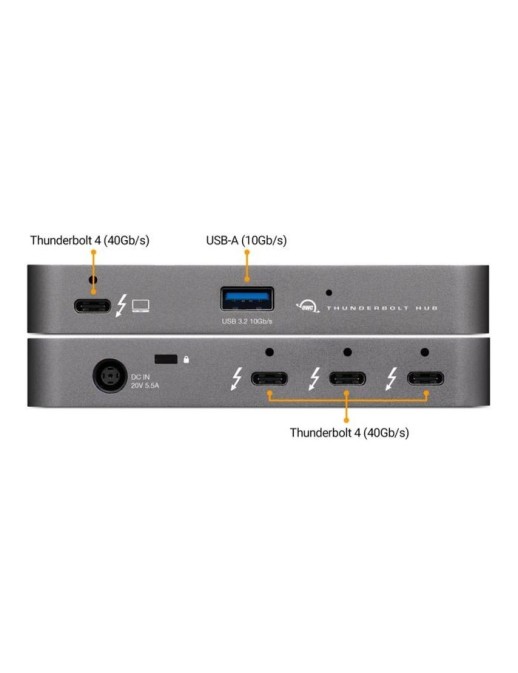 OWCTB4HUB5P OWC 40Gb/s Thunderbolt 4 USB 3.2 Gen 2 Type-A Port 17 x 118 x 73 mm 209 g Space Gray