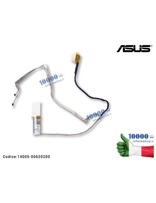 14005-00620200 Cavo Flat LCD ASUS F55C F55VD K55A K55V X55 X55A X55C X55S X55U X55V X55VD 14006-0009000014005-00620000 14005-...