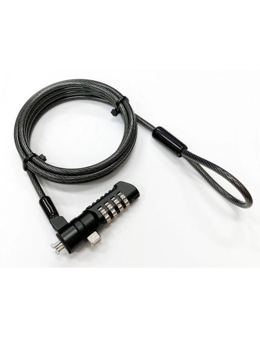 GLB220105 eSTUFF Security lock with 4-wheel combination for Nano security slot(Gearlab box) K60603WW Wirelock wire lock nano
