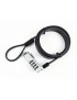 GLB220302 eSTUFF Security lock with slim combination for Wedge Slot (Gearlab box) WDG08 Wirelock Wire lock