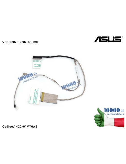 1422-01VY0AS Cavo Flat LCD ASUS [40 PIN Wedge] [NON TOUCH] A553 X553 A553M F553M K553M X553M F553MA K553MA X553MA X553S [VERS...