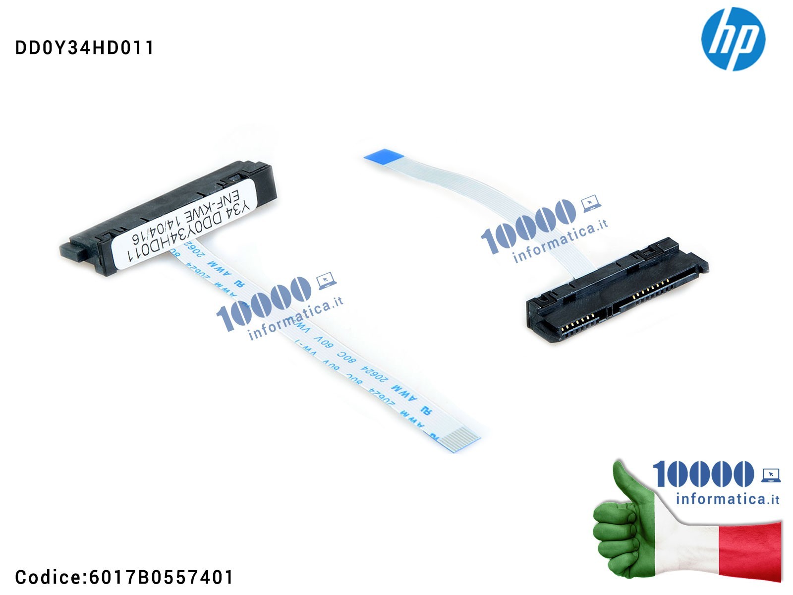 6017B0557401 Cavo Connettore Hard Disk HDD SATA HP Pavilion 15-P 14-P 17-P Envy 14-U 15-K 17-K DD0Y34HD001 DD0Y34HD021 DD0Y34... 6017B0557401 Cavo Connettore Hard Disk HDD SATA HP Pavilion 15-P 14-P 17-P Envy 14-U 15-K 17-K DD0Y34HD001 DD0Y34HD021 DD0Y34...