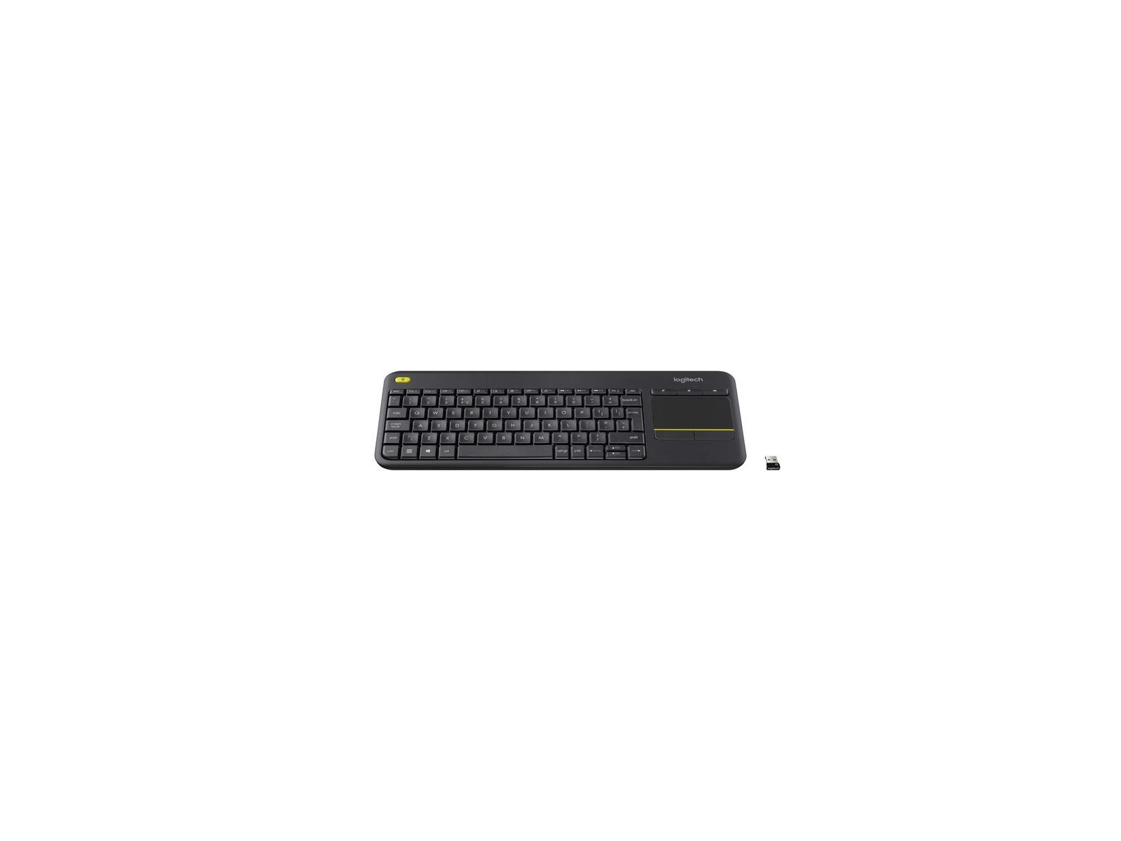 920-007135 Logitech K400 Plus Tastiera Keyboard Italian Wireless Touch Black 920-007135 Logitech K400 Plus Tastiera Keyboard Italian Wireless Touch Black