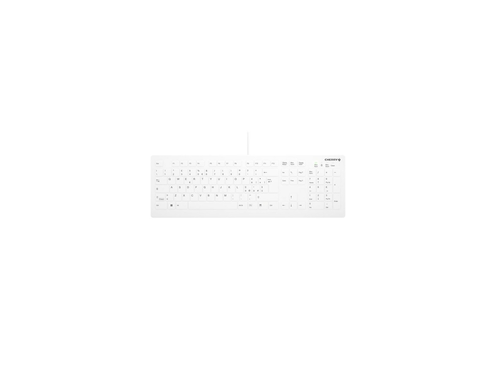 AK-C8112-US-W/IT Cherry Ak-C8112 Tastiera Keyboard Usb Qwerty Italian White AK-C8112-US-W/IT Cherry Ak-C8112 Tastiera Keyboard Usb Qwerty Italian White