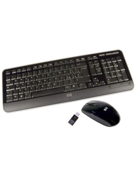 505143-061 HP RF Tastiera Keyboard (Italy) Black + Mouse 697347-061