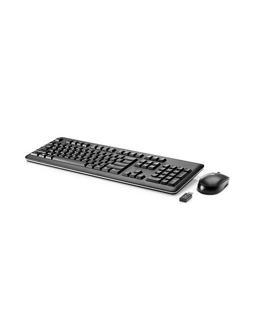 730323-061 HP USB wireless Tastiera Keyboard kit - Includes RF dongle and USB mouse (Jack Black color) - Supports Windows 8 7014