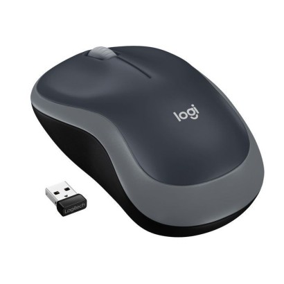 910-002235 Logitech Wireless Mouse M185, RF Wireless, Alkaline, Grey 910-002238, 790162