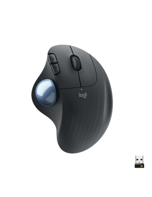 910-005872 Logitech ERGO M575 Wireless Trackball Mouse , RF Wireless + Bluetooth, Alkaline, Graphite 833000