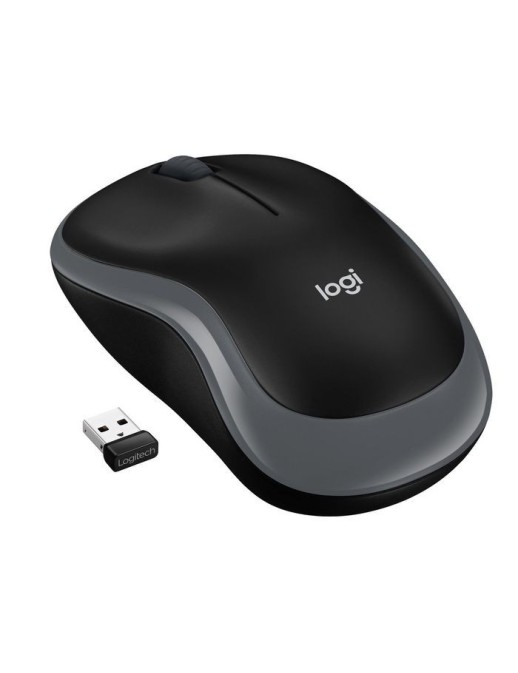 910-002238 Logitech Wireless Mouse M185, RF Wireless, Alkaline, Grey 910-002238, 910-002235, 817240