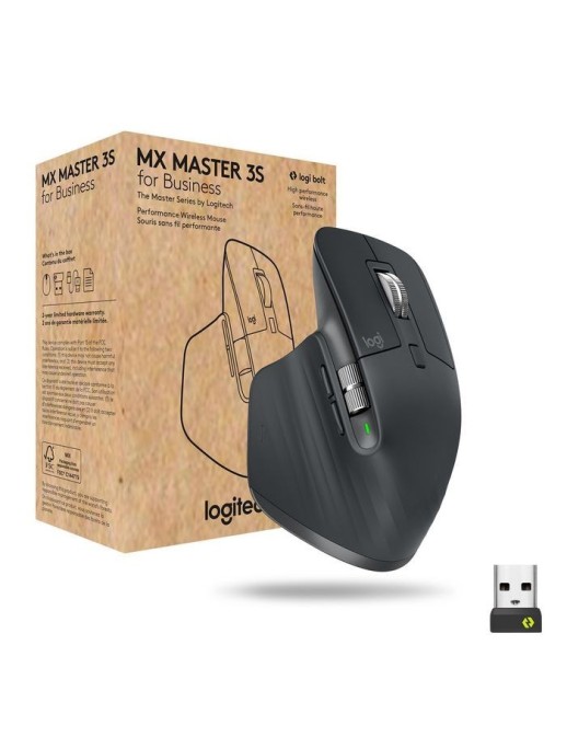910-006582 Logitech MX Master 3s for Business mouse Right-hand RF Wireless + Bluetooth Laser 8000 DPI