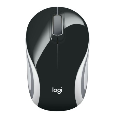 910-002731 Logitech Wireless Mini Mouse M187, RF Wireless, Alkaline, Black 820575