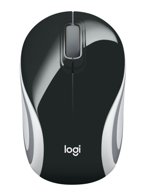 910-002731 Logitech Wireless Mini Mouse M187, RF Wireless, Alkaline, Black 820575