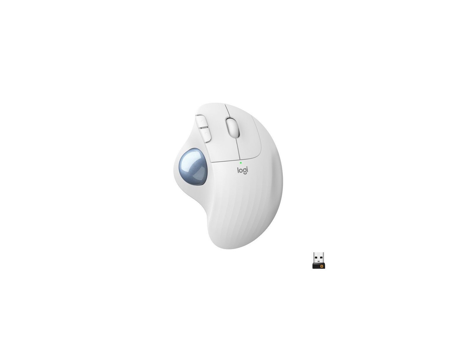910-005870 Logitech ERGO M575 Wireless Trackball Mouse , RF Wireless + Bluetooth, Alkaline, White 1059790 910-005870 Logitech ERGO M575 Wireless Trackball Mouse , RF Wireless + Bluetooth, Alkaline, White 1059790