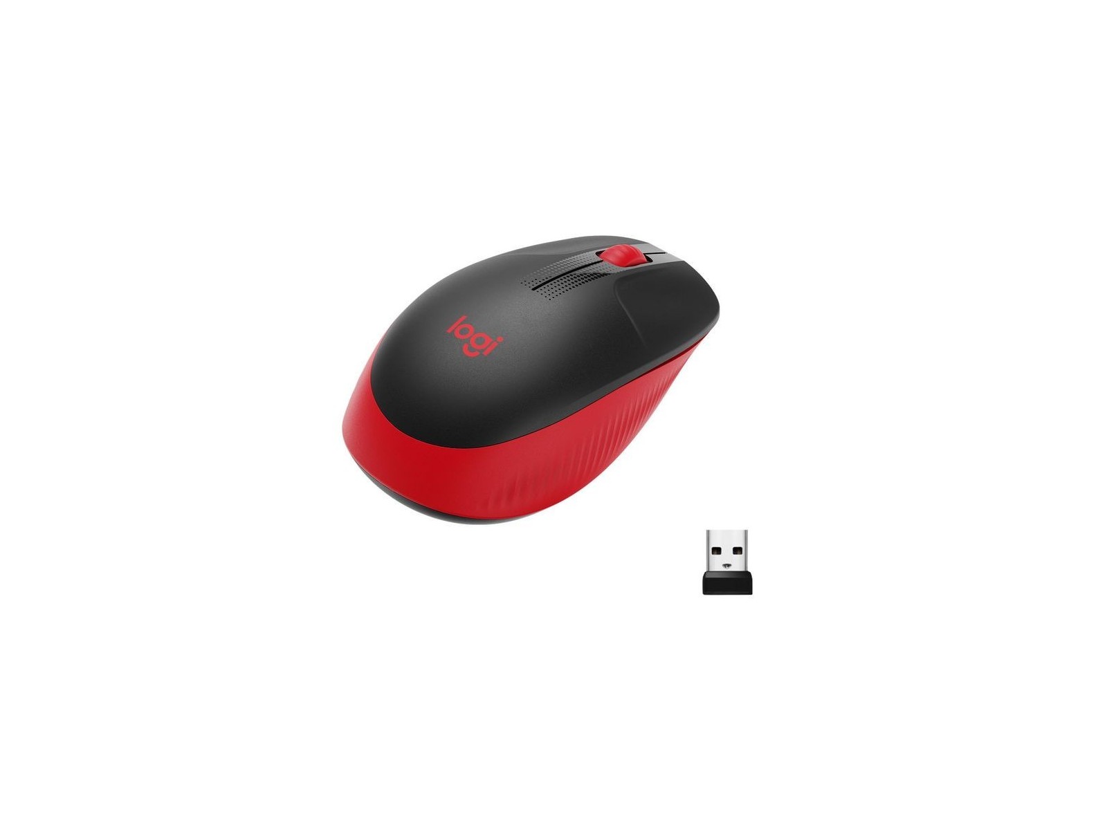 910-005908 Logitech M190 Full-size wireless mouse, RF Wireless, Alkaline, Red 833988 910-005908 Logitech M190 Full-size wireless mouse, RF Wireless, Alkaline, Red 833988