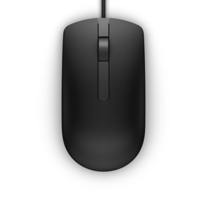 JD7XG Dell Kit Mouse, USB, 3 Buttons, Optical, Black, LiteOn, (MS116, OT) 09NK2, 0JD7XG