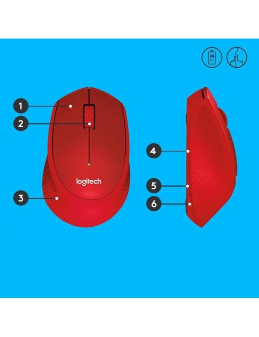 910-004911 Logitech RF Wireless 2.4 GHz, 1000 dpi, Optical, MacOS X, Linux, Chrome OS, Windows 820578