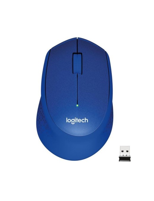 910-004910 Logitech M330 SILENT PLUS, RF Wireless, Alkaline, Blue