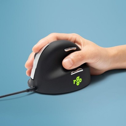 RGOHELA R-Go Tools R-Go HE Mouse, Ergonomic mouse, Large (Hand Size above 185mm), Right Handed, wired RGOBRHESML