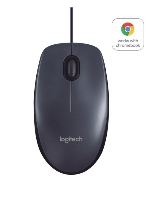 910-001602 Logitech Mouse M100, USB Type-A, Black 910-001602 910-001604