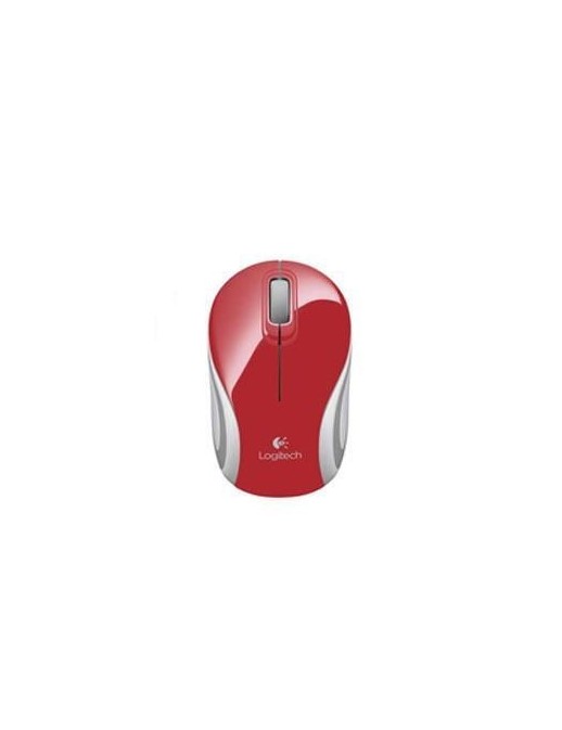 910-002737 Logitech Wireless Mini Mouse M187, RF Wireless, Red 910-002737 910-002732