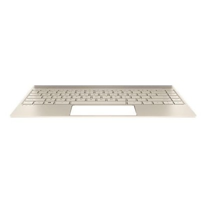 928503-061 HP Tastiera Keyboard/top cover in silk gold finish with backlight (For use only on computer models equipped with a gr