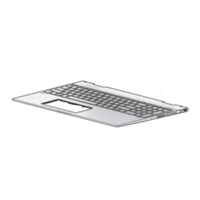 L20746-061 HP Tastiera Keyboard/top cover with backlight (includes backlight cable and Tastiera Keyboard cable) In natural silve