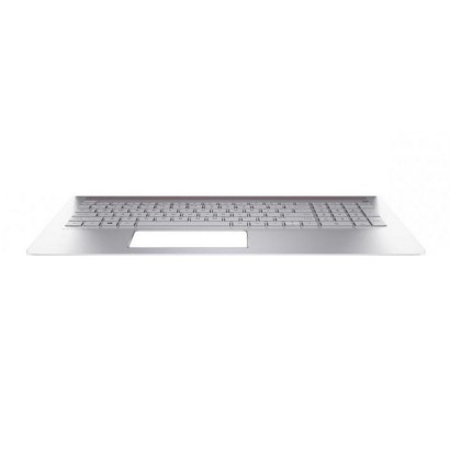 928438-061 HP Tastiera Keyboard/top cover in silk gold finish with speaker grille in Pike silver finish with backlight (includes