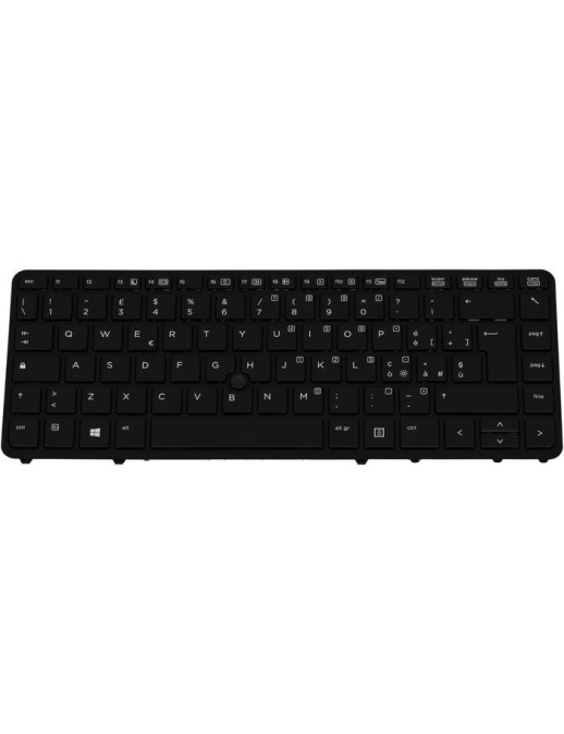 731179-061EXC HP Backlit Tastiera Keyboard with Dualpoint pointing stick - Spill-resistant design with drain and DuraKeys - Incl