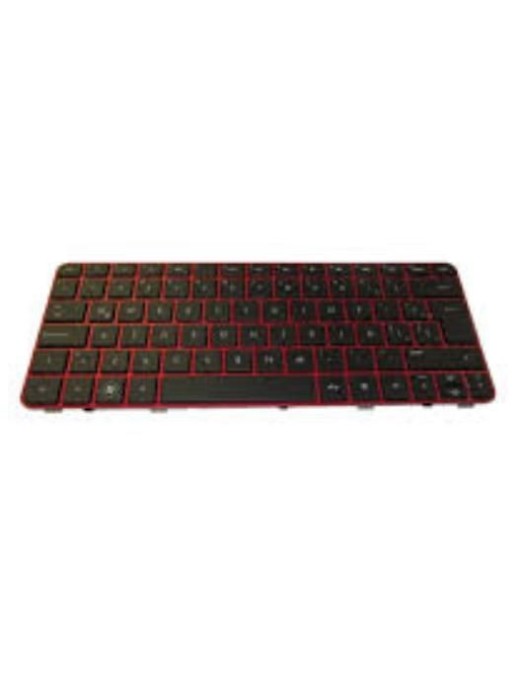 665963-061 HP Tastiera Keyboard (Italy) Black/Red