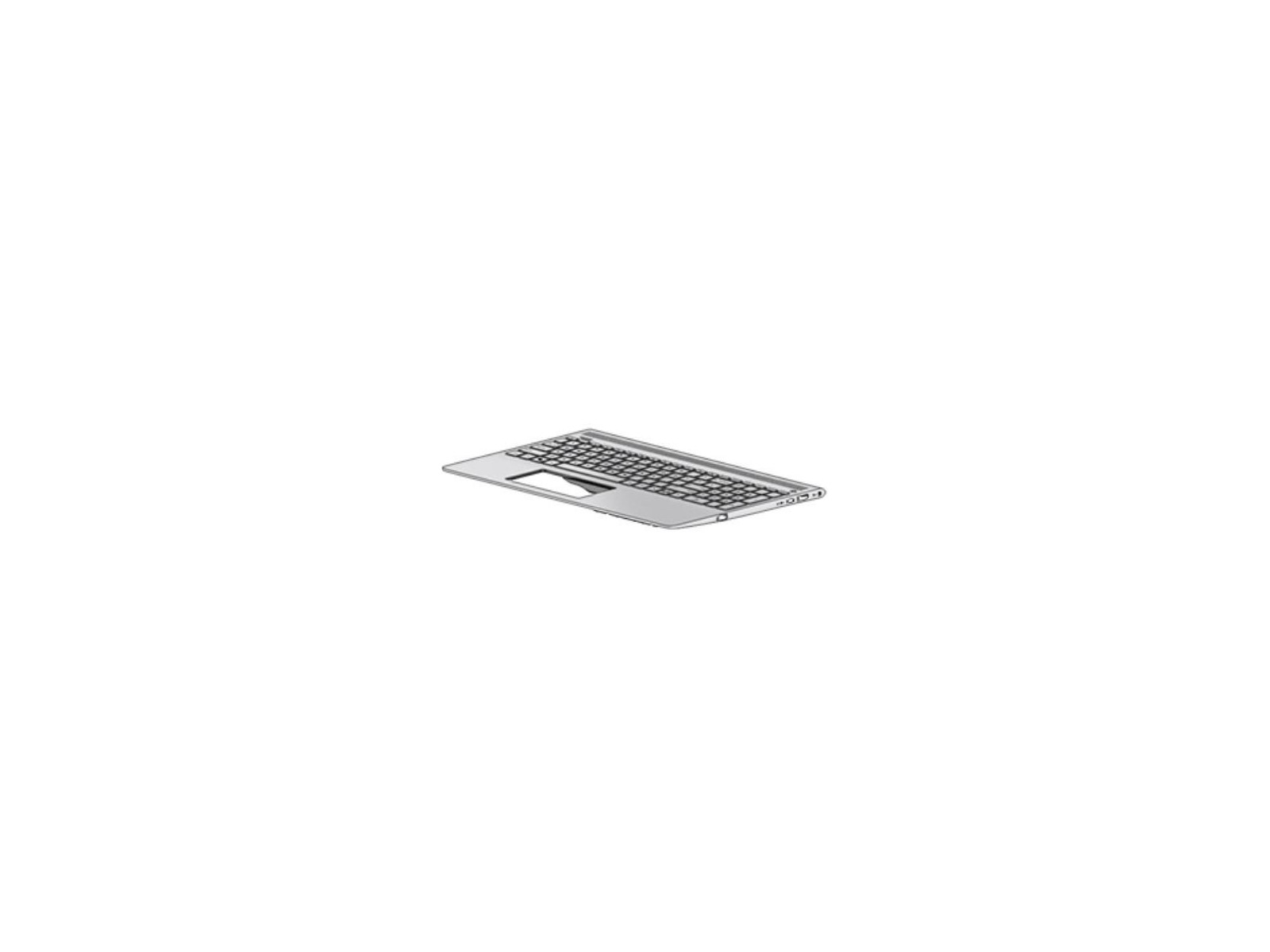 L01924-061 HP Tastiera Keyboard/top cover with backlight (includes Tastiera Keyboard cable) In mineral silver finish with speake L01924-061 HP Tastiera Keyboard/top cover with backlight (includes Tastiera Keyboard cable) In mineral silver finish with speake