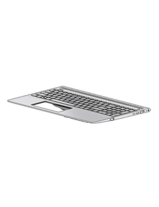 L01924-061 HP Tastiera Keyboard/top cover with backlight (includes Tastiera Keyboard cable) In mineral silver finish with speake