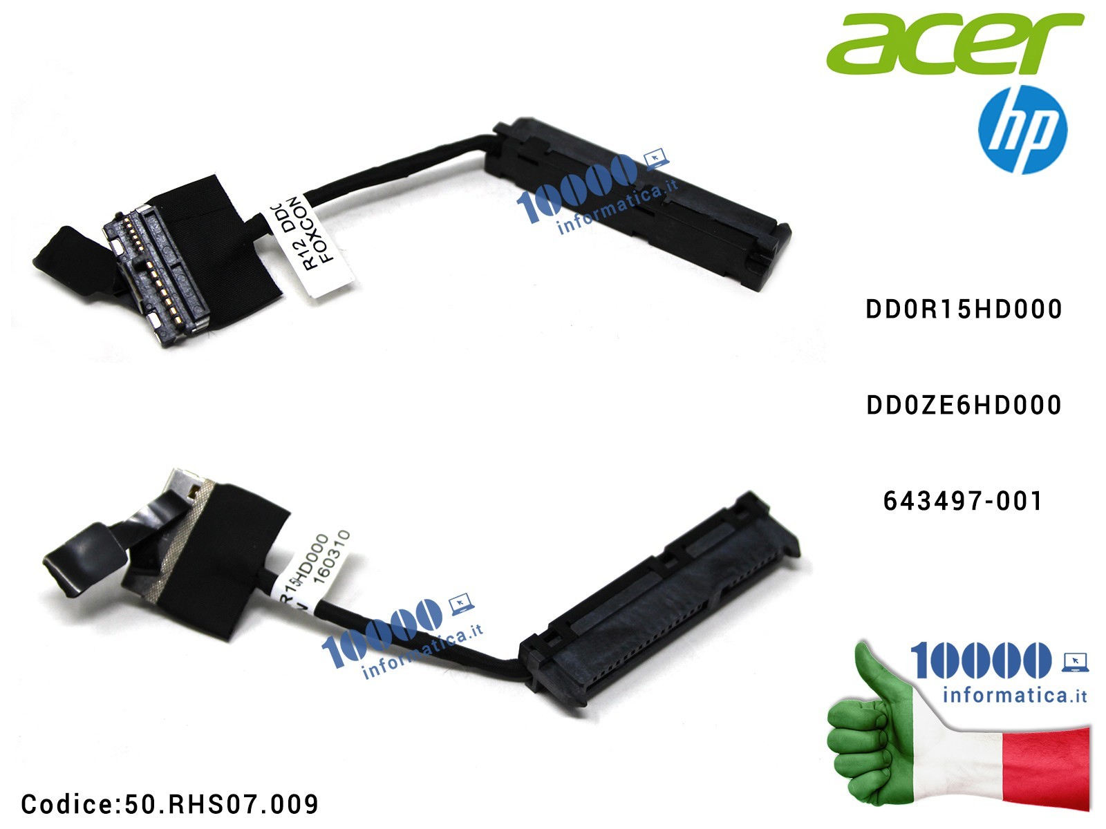 50.RHS07.009 Cavo Hard Disk HDD ACER Aspire E1-421 E1-471 V3-471 V5-551 V5-572 V7-581 5951G Travelmate P243 Aspire One D257 D... 50.RHS07.009 Cavo Hard Disk HDD ACER Aspire E1-421 E1-471 V3-471 V5-551 V5-572 V7-581 5951G Travelmate P243 Aspire One D257 D...