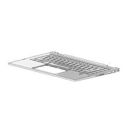 L96530-061 HP Tastiera Keyboard/top cover in ash silver finish (includes Tastiera Keyboard cable)