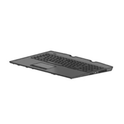 L62862-061 HP Tastiera Keyboard/top cover (includes acetate tape) For use models with 1-zone lighting (dragon red legend + red b