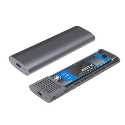 MSUB3304 CoreParts USB3.2 Type-C Tool free Enclosure for M.2 PCIe NVMe/SATA SSDs