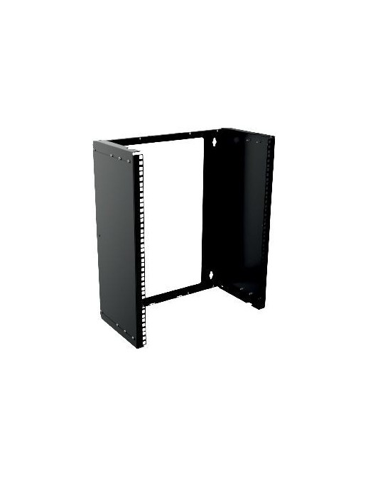 RAR225BL Lanview by Logon 19'' 13U Adjustable Depth Open Frame Rack Wall Mount RAR225BL