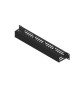 RAO400BL-24 Lanview by Logon 1U 19" SLIDING COVER CABLE MANAGEMENT PANEL BLACK 19-23, 19-19, RAO400BL