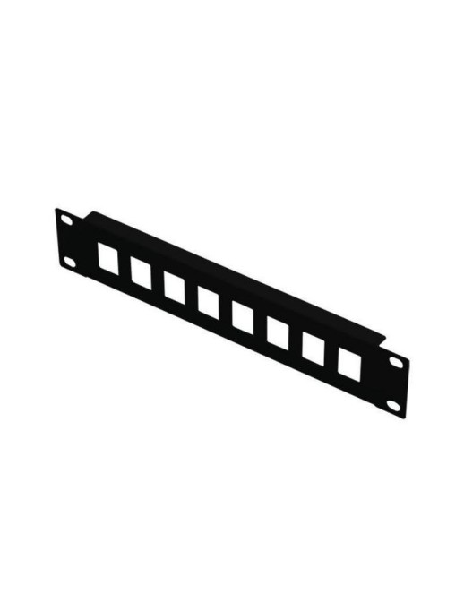 LKS675BL Lanview by Logon 1U 10" PATCH PANEL FOR KEYSTONE - 8-PORT UNEQUIPPED BLACK LKS675BL