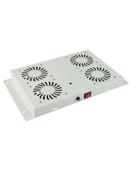 RAF120WH-UK Lanview by Logon 4 FANS, ANALOG THERMOSTAT CONTROLLED FAN MODULE WHITE UK Plug RAF120WH