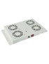 RAF120WH-UK Lanview by Logon 4 FANS, ANALOG THERMOSTAT CONTROLLED FAN MODULE WHITE UK Plug RAF120WH