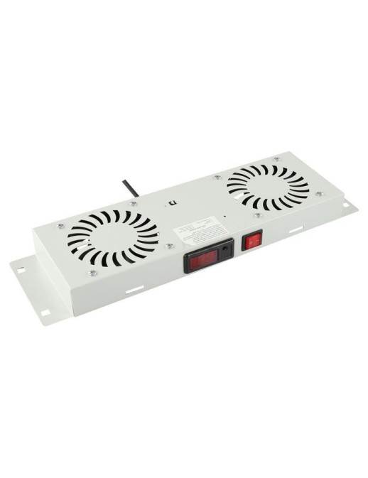 RAF205WH Lanview by Logon 2 FANS, DIGITAL THERMOSTAT CONTROLLED FAN MODULE WHITE RAF205WH