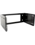 RAR205BL Lanview by Logon 19'' 4U Adjustable Depth Open Frame Rack Wall Mount RAR205BL