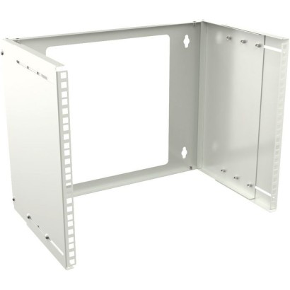 RAR220WH Lanview by Logon 19'' 10U Adjustable Depth Open Frame Rack Wall Mount RAR220WH