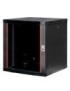 LVR126060-GLASS Lanview 19", 12U, 80 Kg max, W600 x D600 x H646 mm, Black