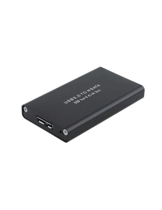 MSUB3302 CoreParts mSATA to USB3.0 SSD Enclosure MSUB3302, HDD/SSD enclosure, mSATA, Hot-swap, USB connectivity, Black MSACSC/US