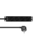 LVR-2MSCH-LIC-SCH4 Lanview 10'' rack mount power strip, 2m, 13A with 4 x Schuko outlets