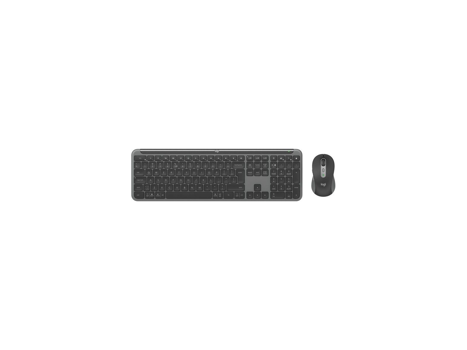 920-012490 Logitech Mk950 Signature Slim Keyboard Mouse Included Rf Wireless + Bluetooth Qwerty Us International Graphite 920-012490 Logitech Mk950 Signature Slim Keyboard Mouse Included Rf Wireless + Bluetooth Qwerty Us International Graphite