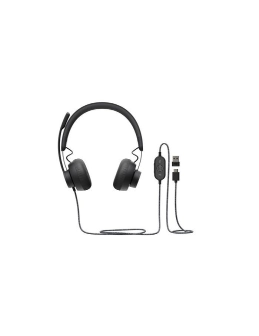 981-000870 Logitech Zone Wired Teams, 20 - 16000 / 100 - 16000 Hz, 99 / -48 dB, 32 Ohm, USB C, 1.9 m 833192