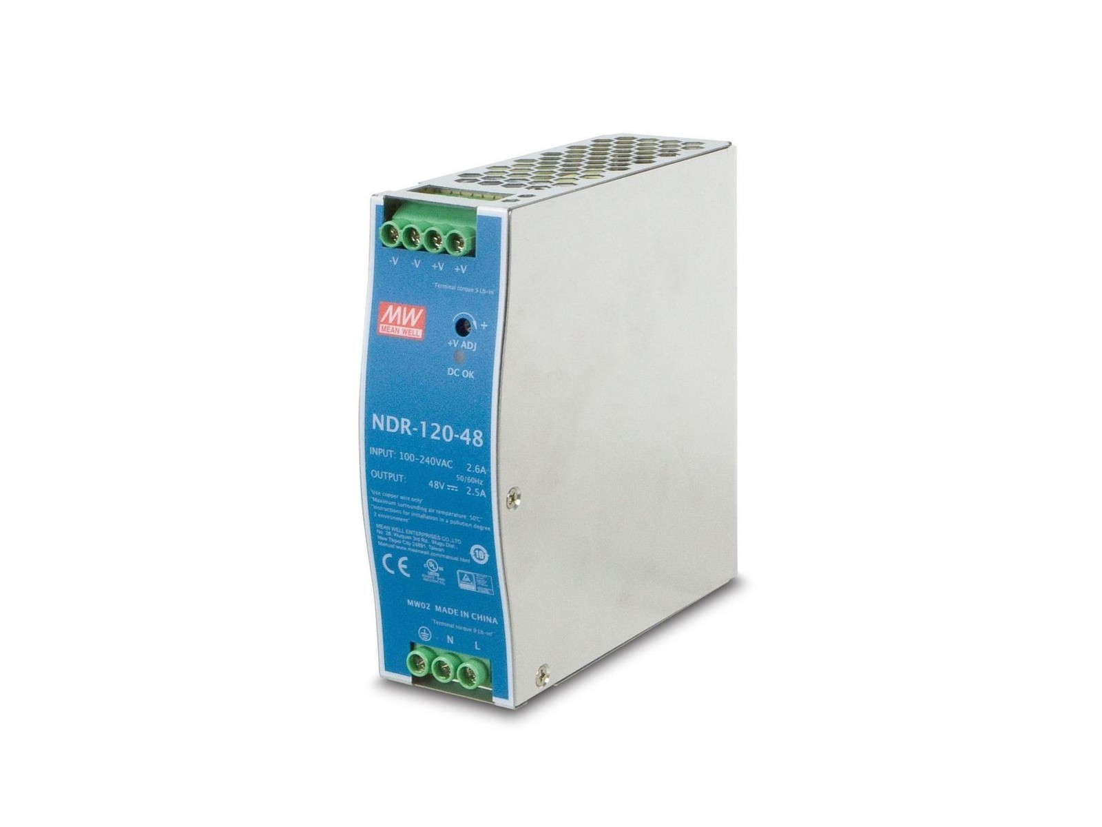 PWR-120-48 Planet DC Single Output Industrial DIN Rail Power Supply Units NDR-120-48 PWR-120-48 Planet DC Single Output Industrial DIN Rail Power Supply Units NDR-120-48